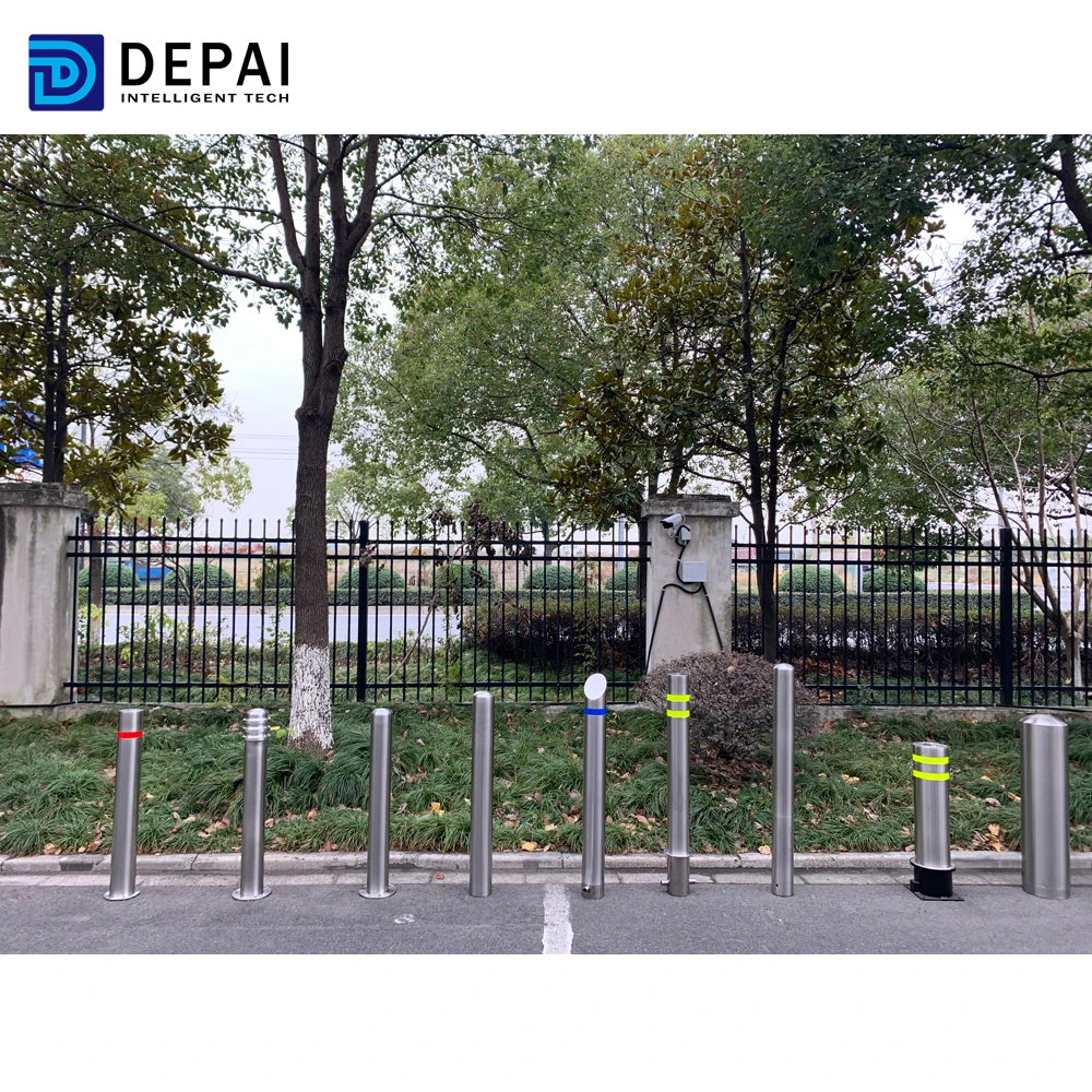 Stainless steel metal traffic manual retractable telescopic parking security post for vehicle access control