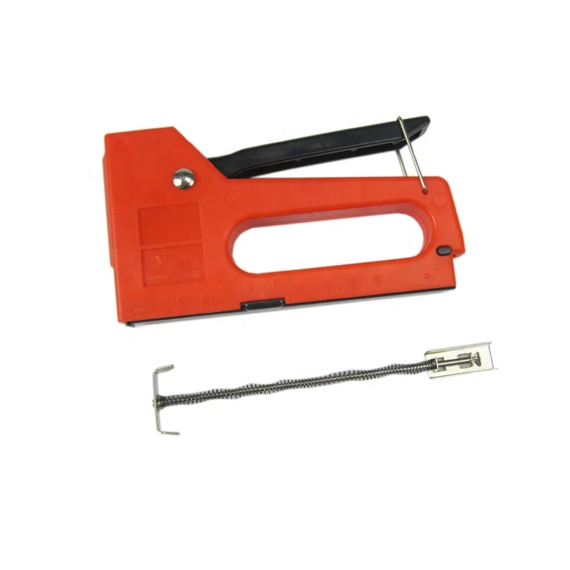 Cheap price manual stapler gun tacker for 4mm-8mm staple nail gun with ruler