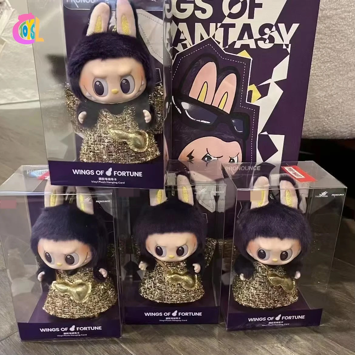 Popular Labubu Pop Milan Fashion Week 2.0 Plush Doll Keychain Bag Pendant Toy Blind Box The Monster Purple Labubu for kids