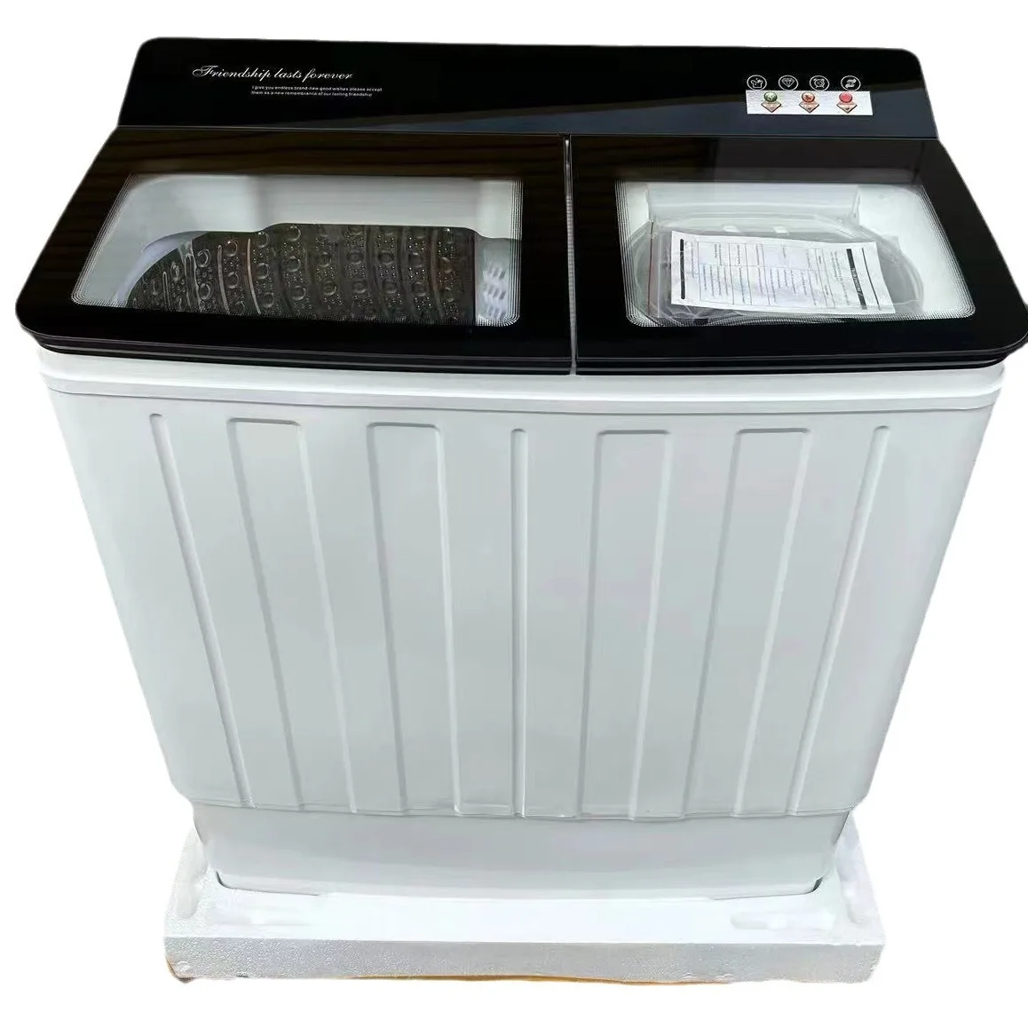 Double Barrel Stainless Steel Semi-automatic15kg Large Capacity Household Washing Machine High Quality Washing Clothes Equipment