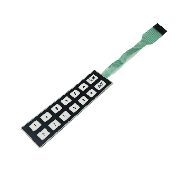 Customized metal dome membrane switch keypad & membrane keyboard embossed button for controller
