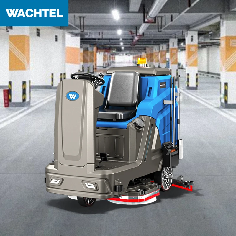 High efficiency tile parking lot floor scrubber machine Factory washing machine large ride on cleaning equipment