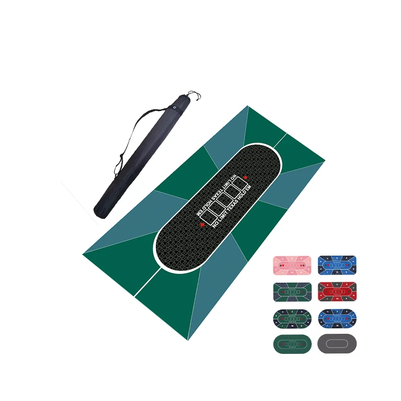 72*36inch Hot Sale Rubber Entertainment Roulette Wheel Poker Table Mat Green Felt Poker Cloth For Gambling