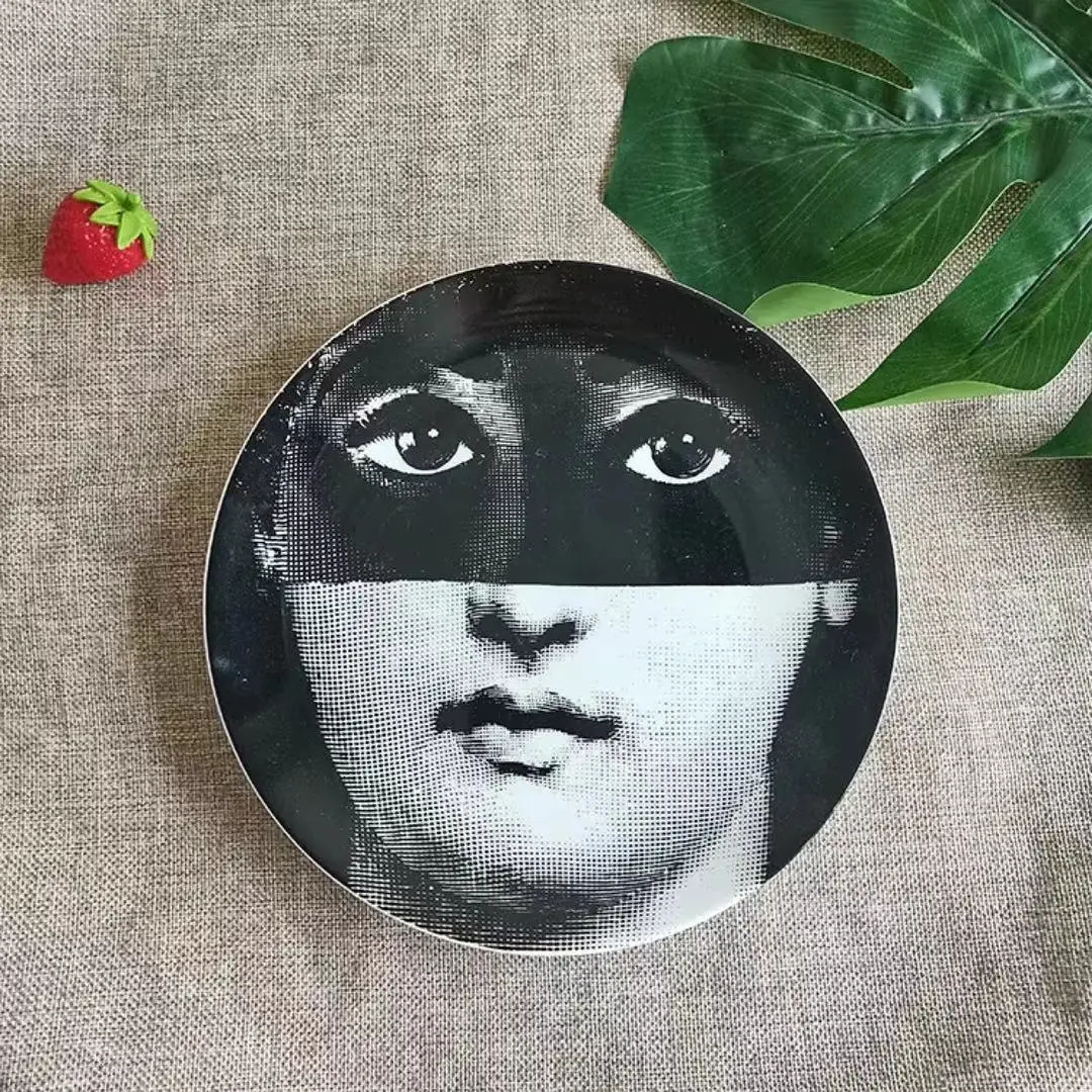 
8 Inch Plates Home Decoration Christmas Gift Decorative Wall Hanging Dishes Nordic Sitting Plate On Wall Picture 