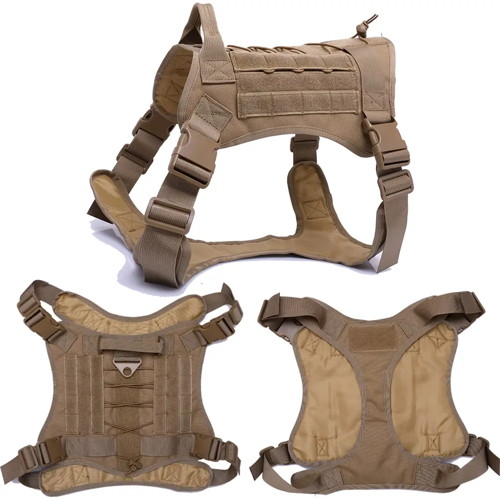 Factory Wholesale Custom Outdoor Tactical Dog Vest Tactical Large Dog Vest Tactical dog tactical harness