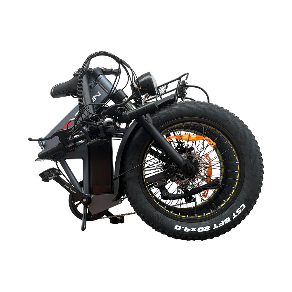 2024 new design eu usa warehouse e bike 750w powerful motor 20 inch off- road tires 100km ranges folding electric bike