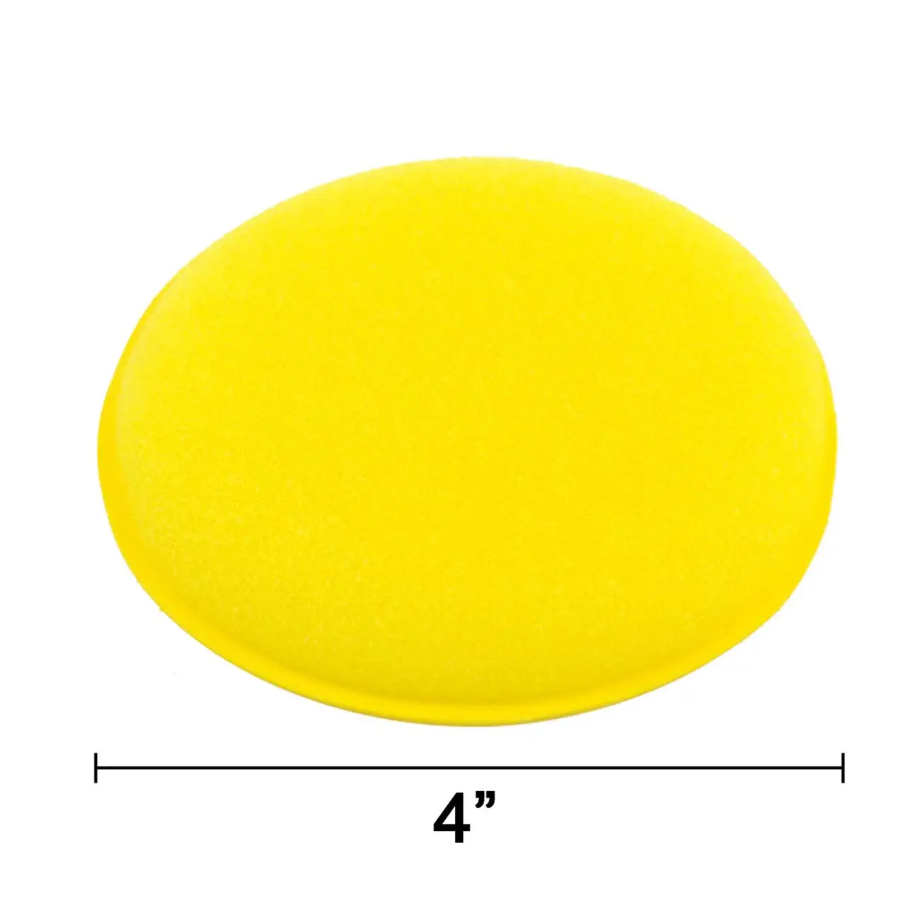 BONNO 12pcs Car Wax Applicator Yellow Round Sponge Car Wax Polishing Applicator Foam Sponge Ultra Soft Cleaning Tool