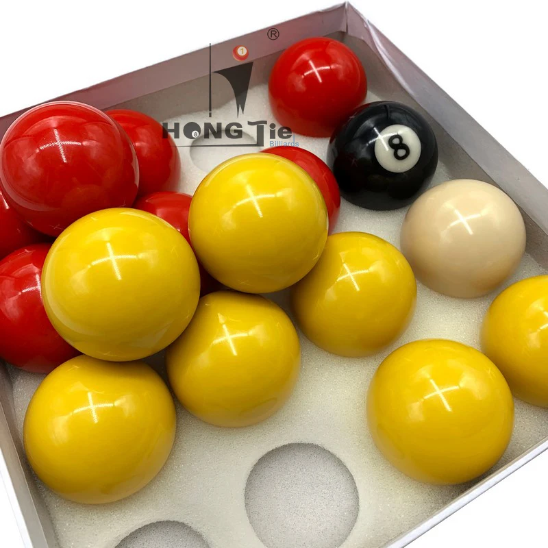 Hongjie Billiard High quality and Economic Billiard casino ball, yellow and red pool balls