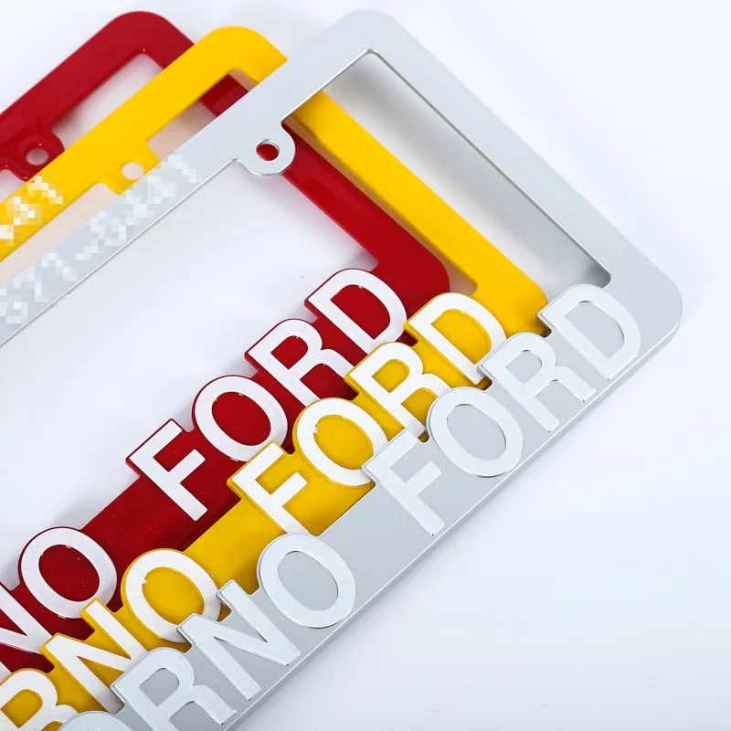 High Quality 3D License Plate Frame custom design car license plate frame Wholesale Car standard size decorative  custom design