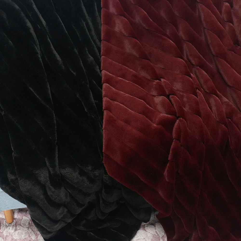 China manufacturer super soft fake fur blanket heavy wool blankets
