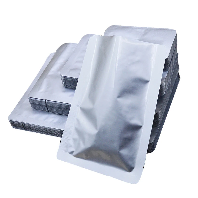 Three sides sealed metallic vacuum bags aluminium foil food vacuum sealer bag
