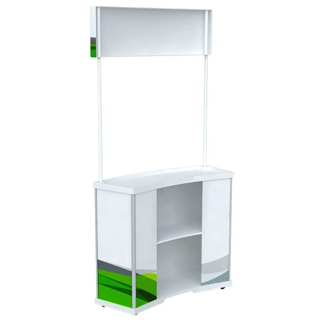 Promotion Table Exhibition PP/PVC Table Foldable Promotion Exhibition Booth Sales Table Demo Stands