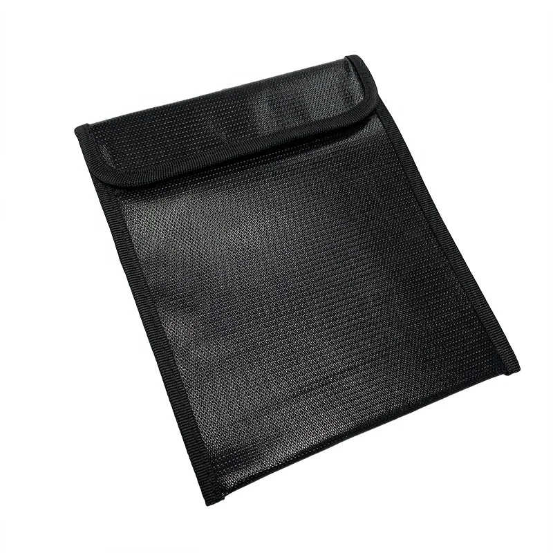 Fireproof And Waterproof  Silicone Fiberglass Bag With Aluminium Foiled Fabric Inside
