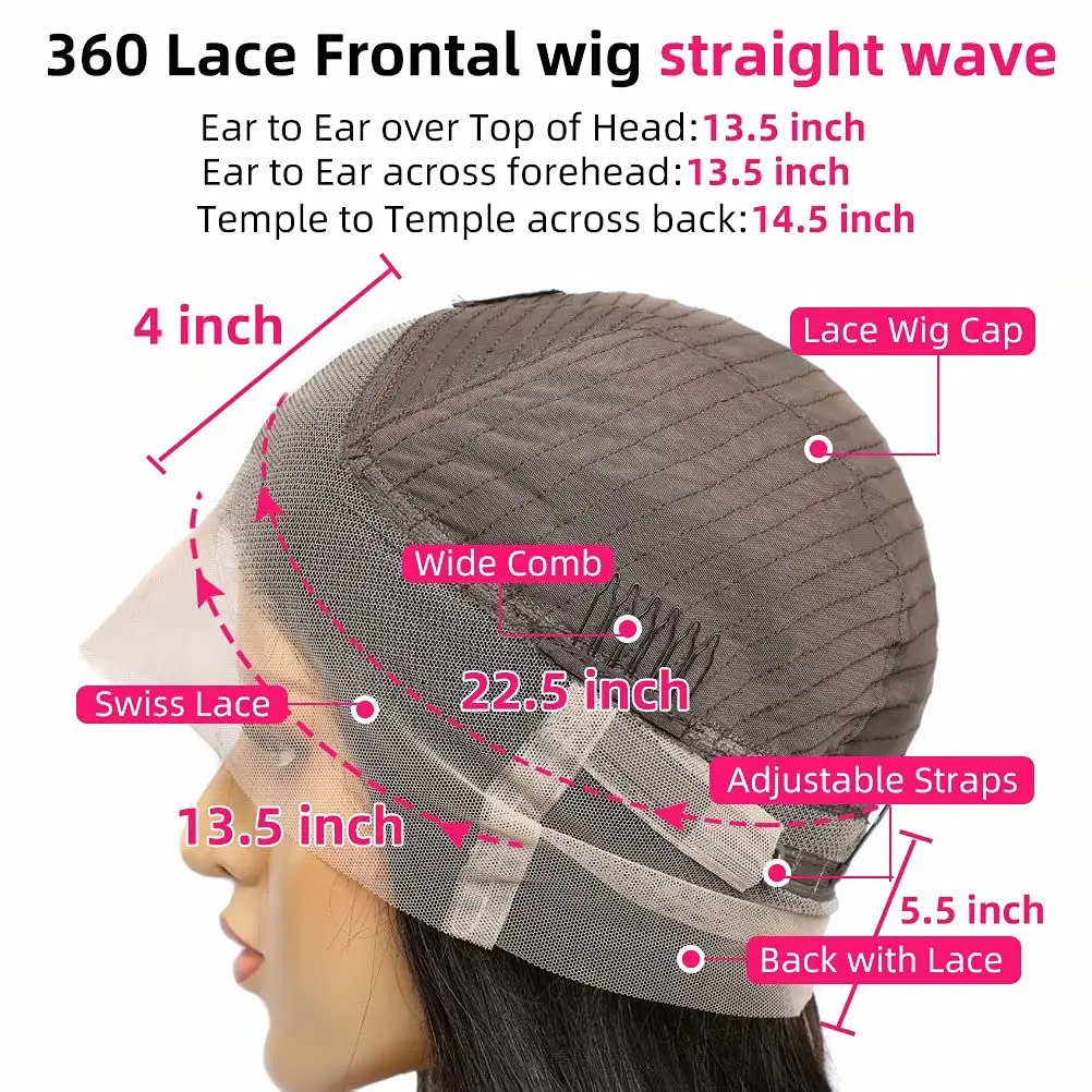 Rebecca Transparent Hd Full Lace Human Hair Wig Straight 360 Lace Wigs Human Hair Lace Frontal For Black Women