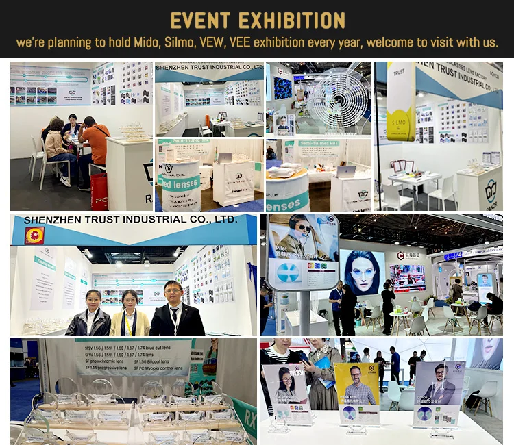 Удобные оптические линзы 1 56 SHMC свободная форма голубого цвета фотохромные очки прогрессивные