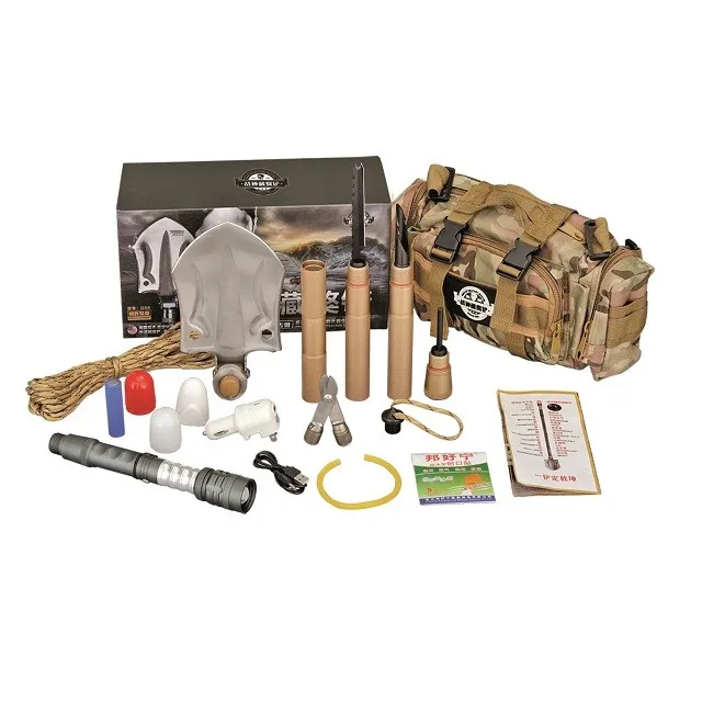 
stainless steel aluminum multifunctional retractable rescue shovel 