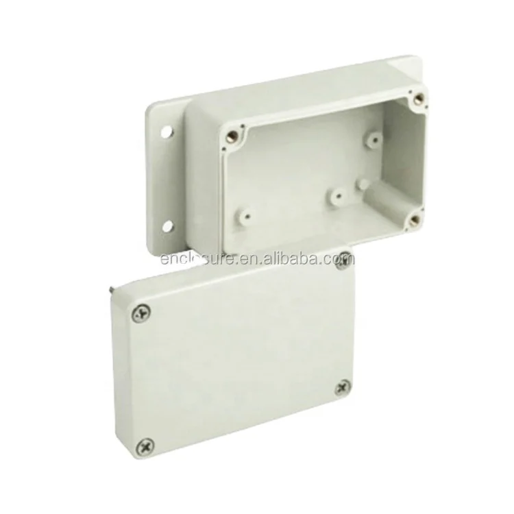 IP65 Plastic waterproof electrical enclosures junction box with flanges 100x68x50mm