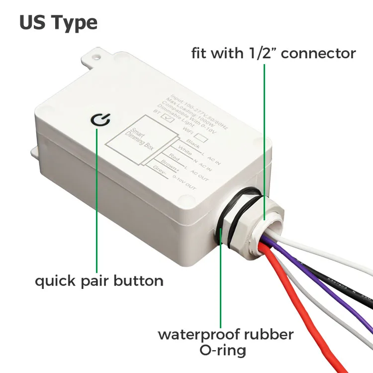 smart control wireless wifi BT smart dimmer wall switch 120v 230v triac 100-277v light controller 0-10v tuya dimmer 0 10v