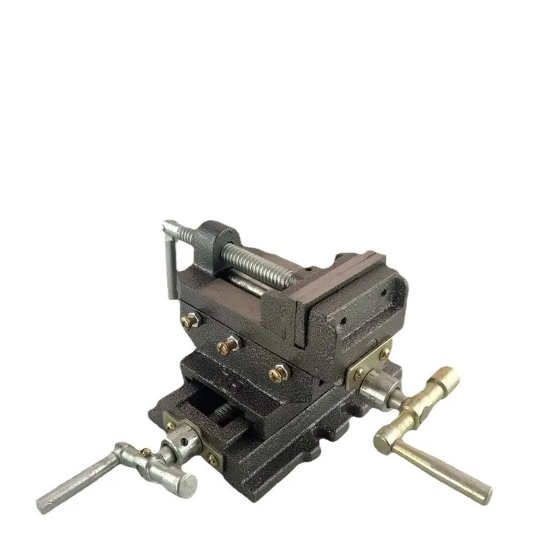 Bench vice Precision heavy-duty moving bench vice 3-inch machine 4-inch drilling machine Flat jaw vice Cross flat jaw pliers