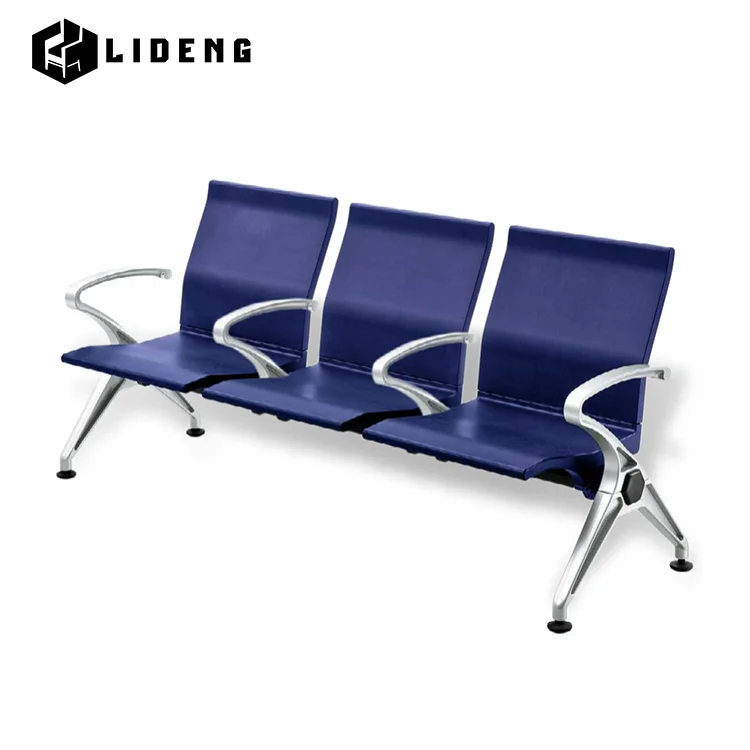 High Quality Airport Lounge Chairs, 3-seater Aluminum Pu Metal Lounge Chairs, Available in Multiple Colors
