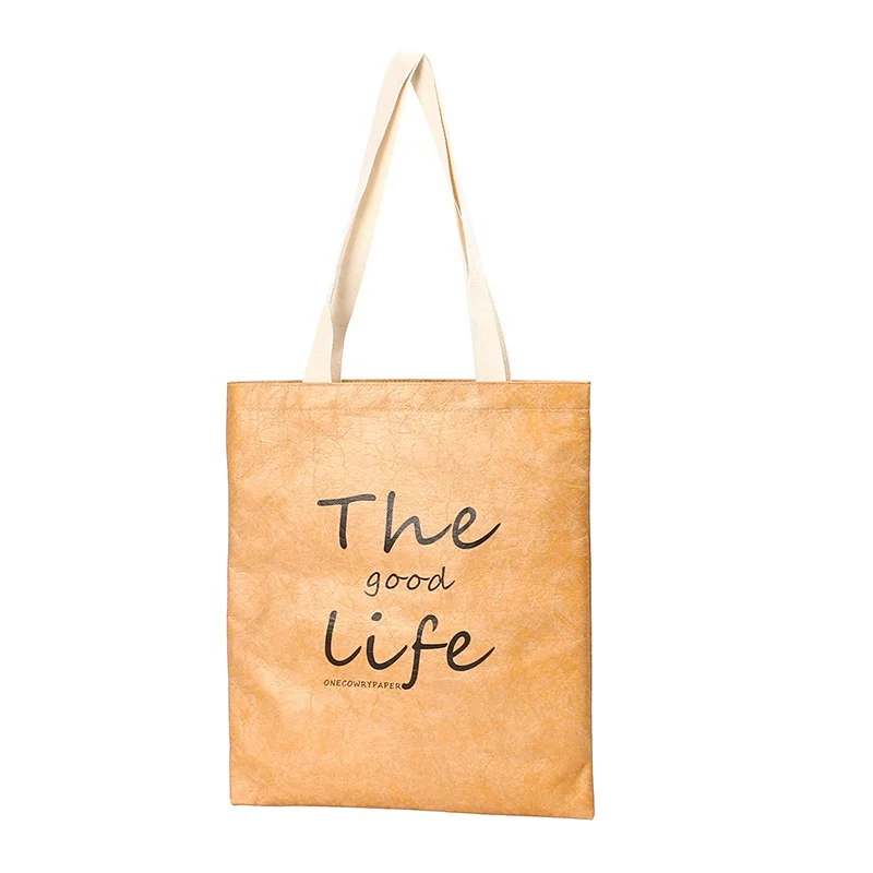 High Quality washed tyvek handbag custom logo eco-friendly tyvek paper grocery shopping bag waterproof tyvek beach tote bag