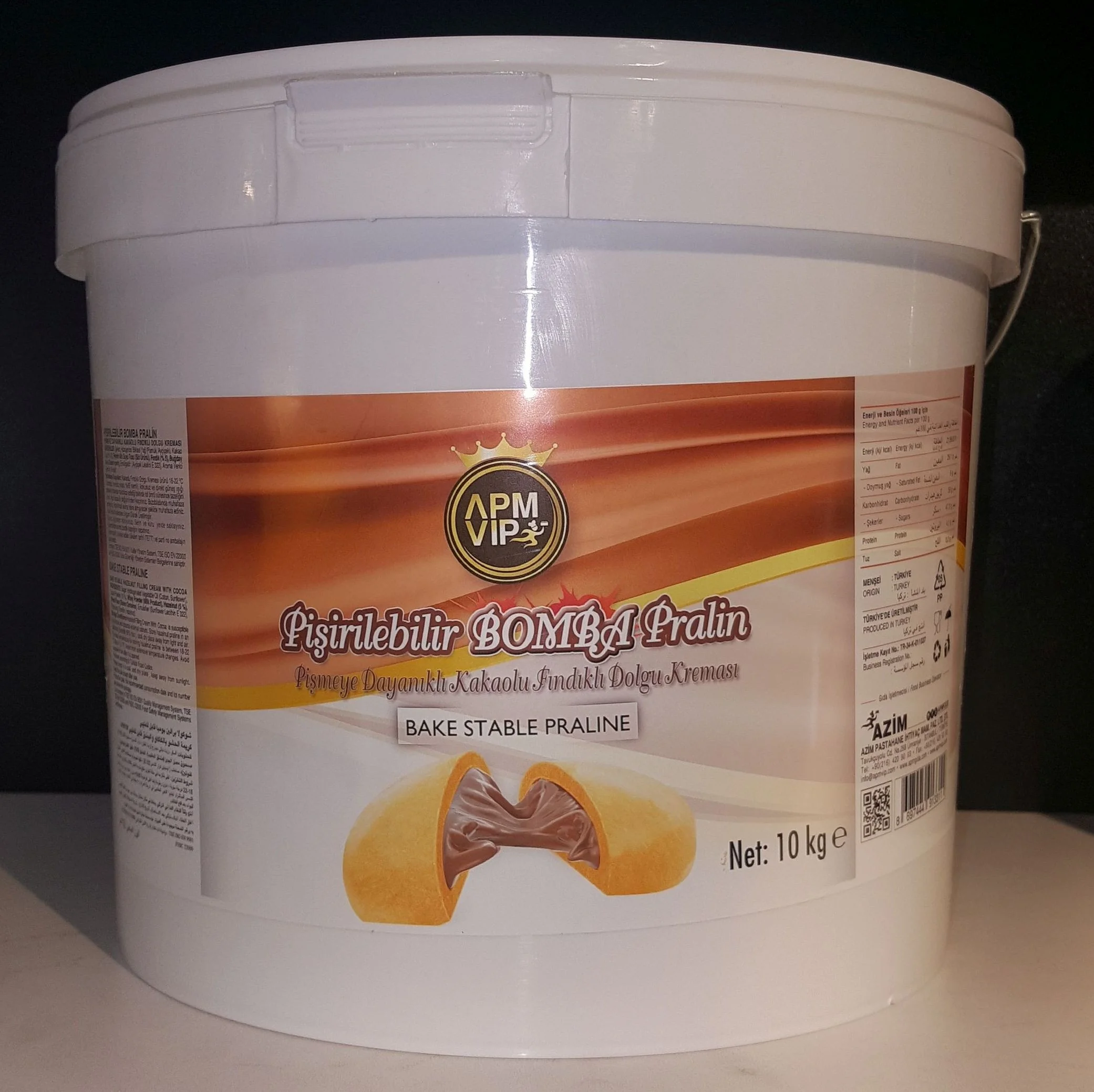 APM Bake Stable Praline Hazelnut Cream With Cocoa For Pastry And Confectionery Sectors And Industries