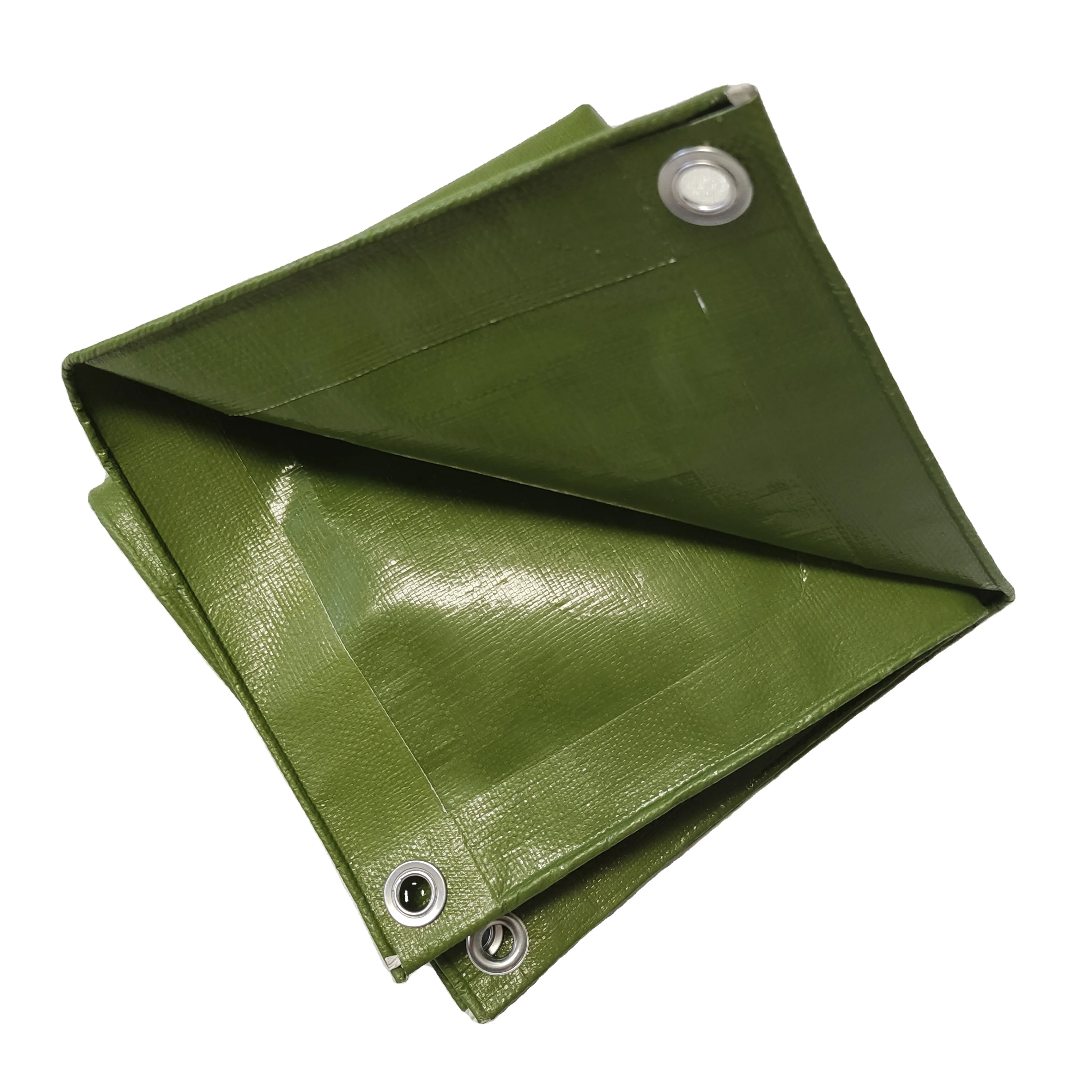 160gsm HDPE woven fabric waterproof Green PE tarpaulin