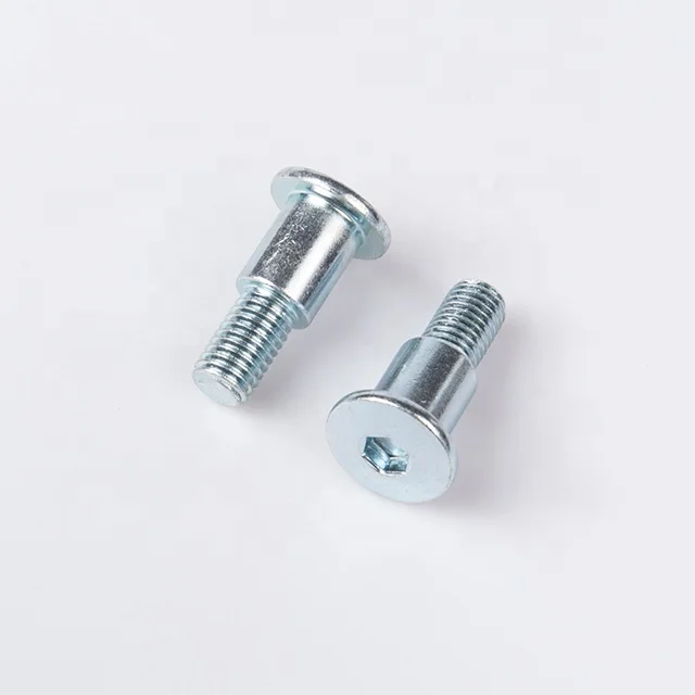 steel galvanized inner six angle round head hexagon socket step low profile shoulder bolts