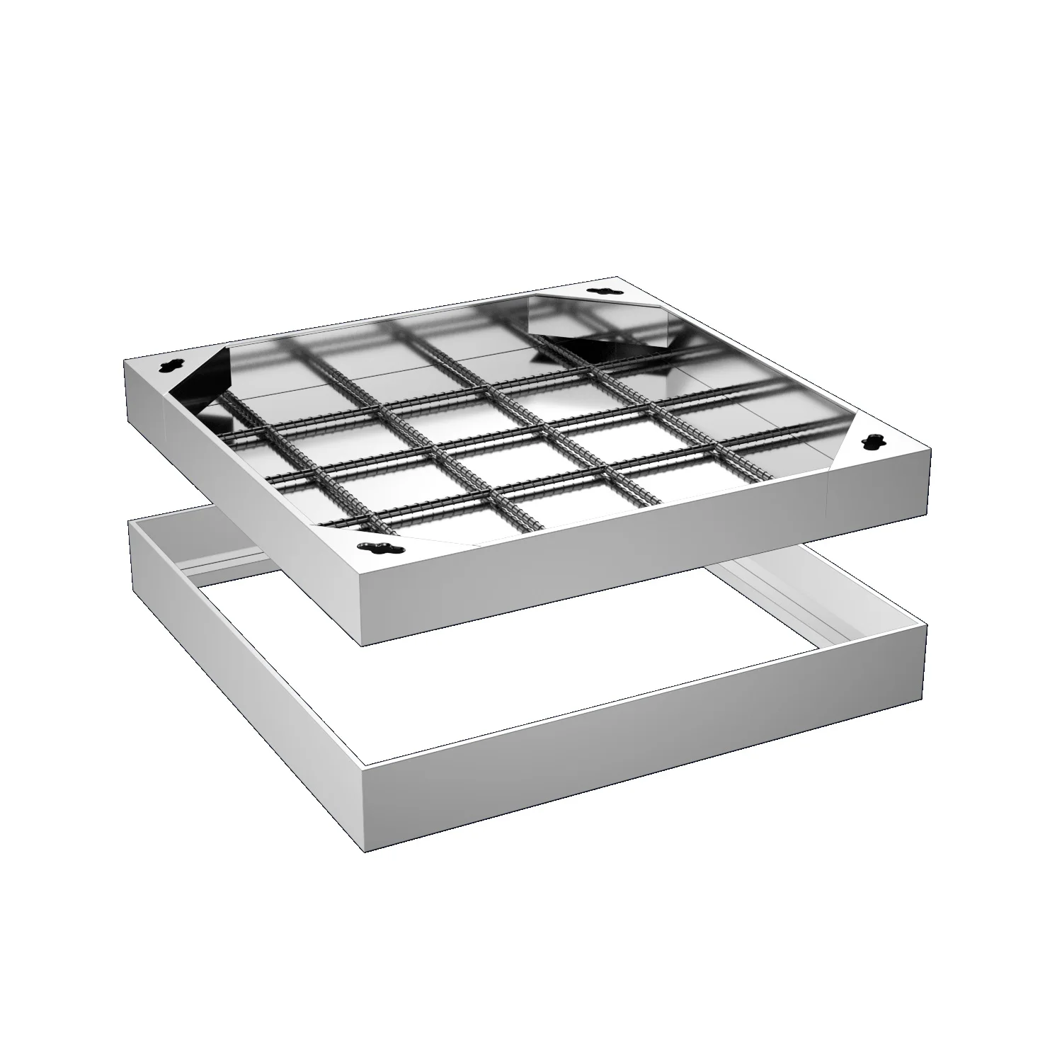 customized size Metal EN standard 201 304 stainless steel Manhole cover for roads