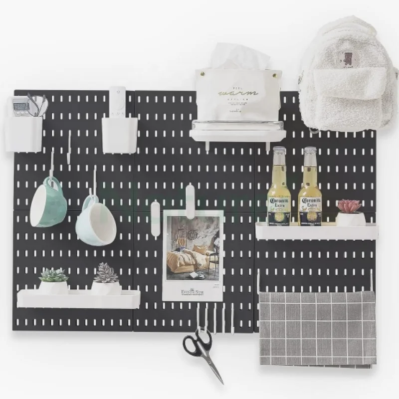 Customized Tool Storage Panel Organizer Tool Holder Wall Panel Wall Mounted Metal Pegboard