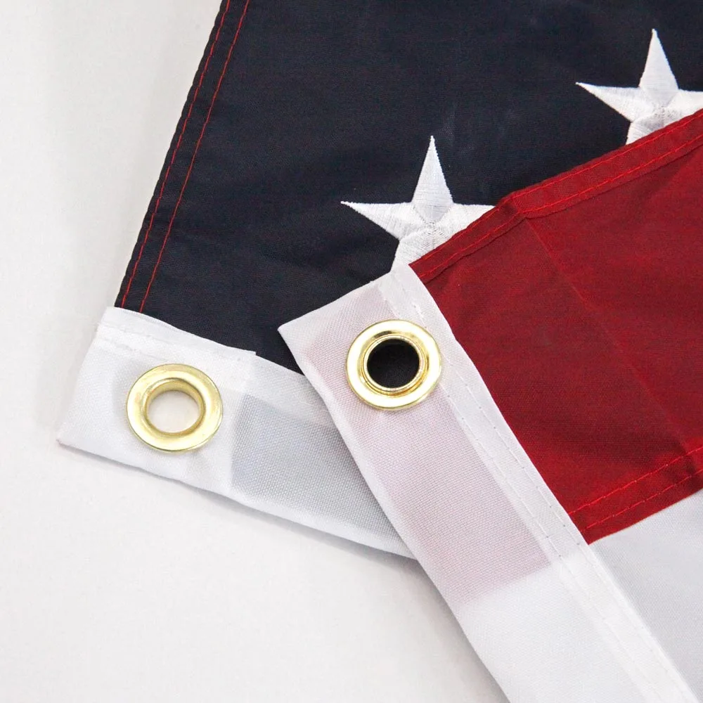 Thin Blue Line 3X5 FT American Flag Embroidered Stars United State Flag