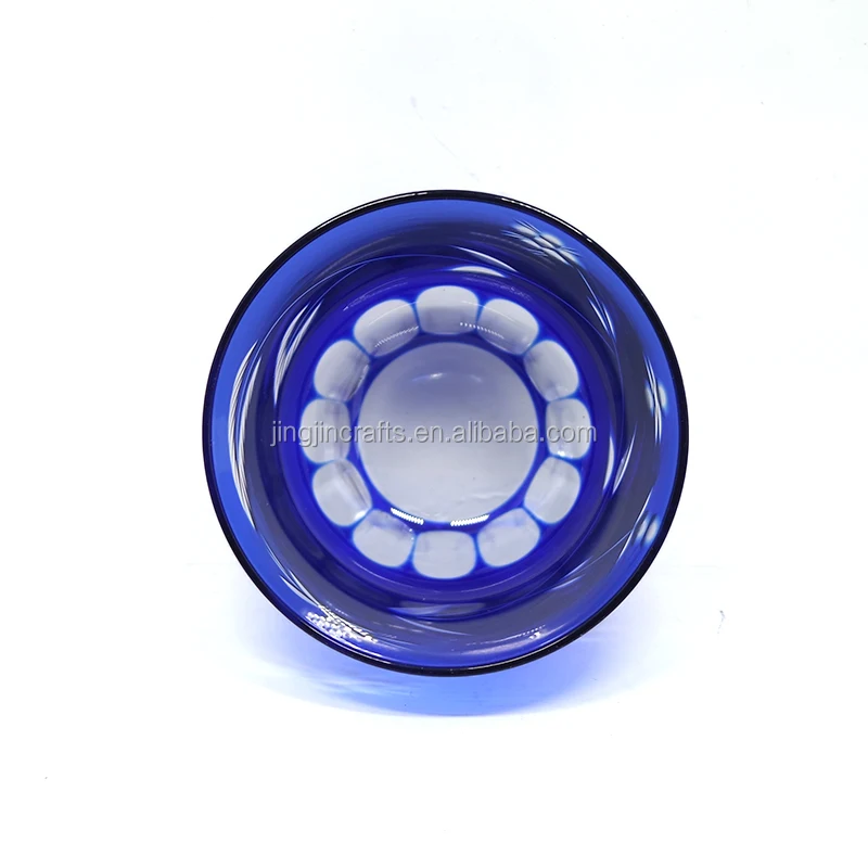 Stock cheap Japanese kiriko cutting glass cold sake cup wine glasses mini glasses drinking glasses