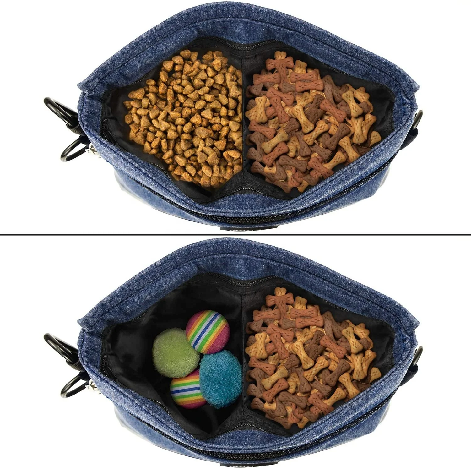 Wholesale Large Capacity Durable Dog treat bag with magnetic closure dog treat pouch dog training bag