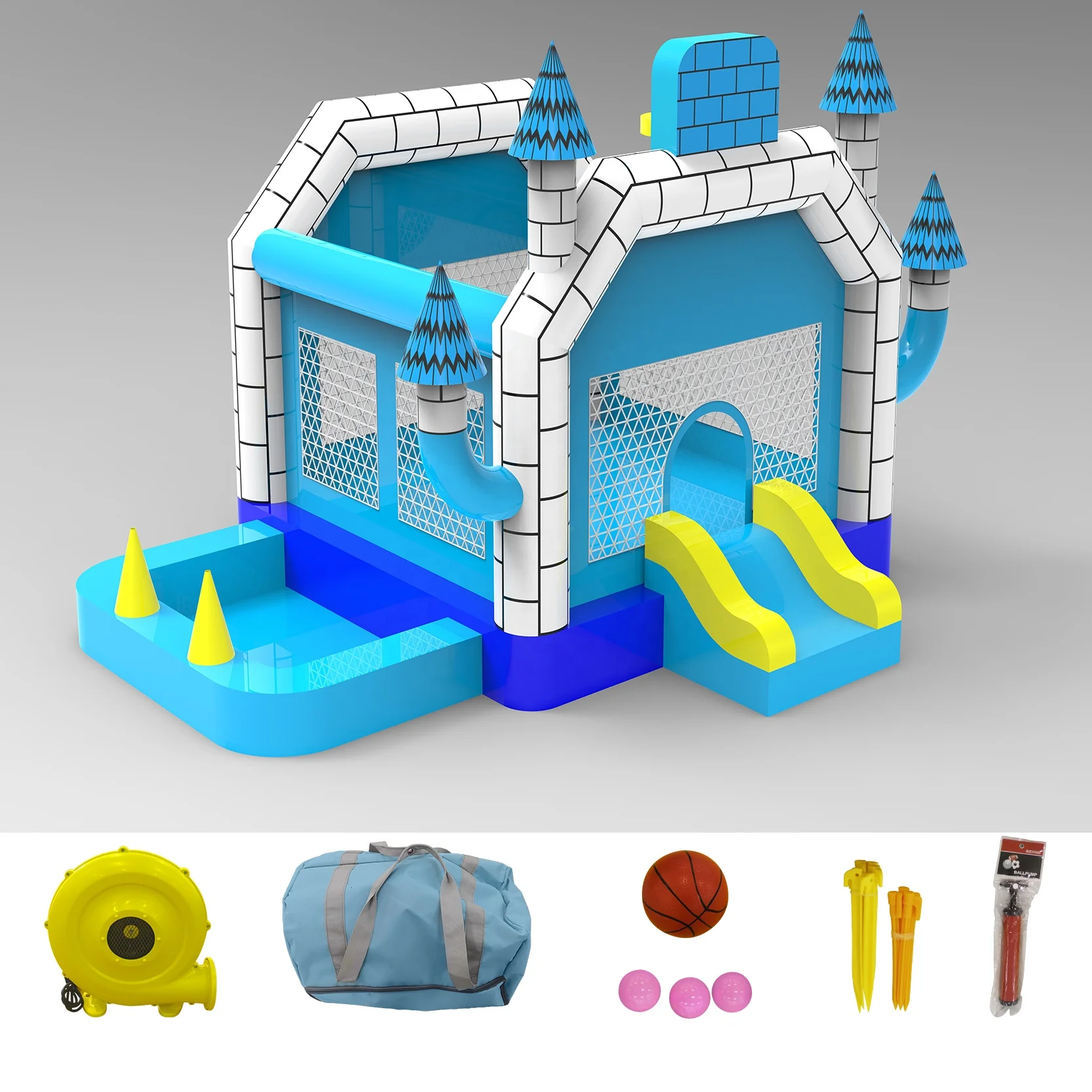 
New arrival inflatable bounce jumping house for children Oxford cloth games kids 