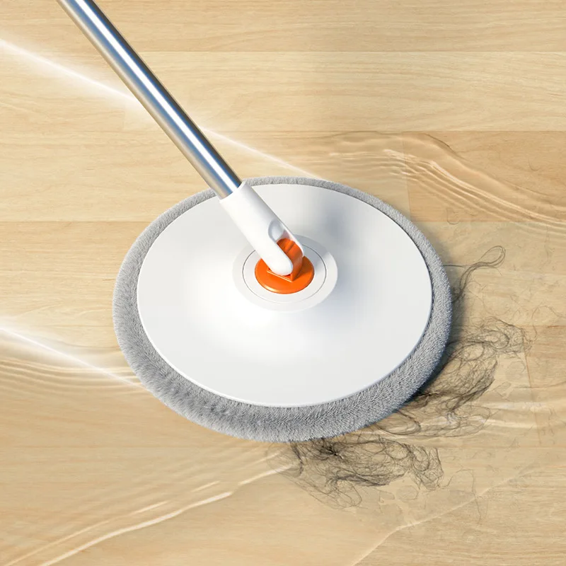 High Quality Removable Magic Hands Free Round Mop Spin Dry Cleaning Mop With Dirty Clean Water Separation Bucket