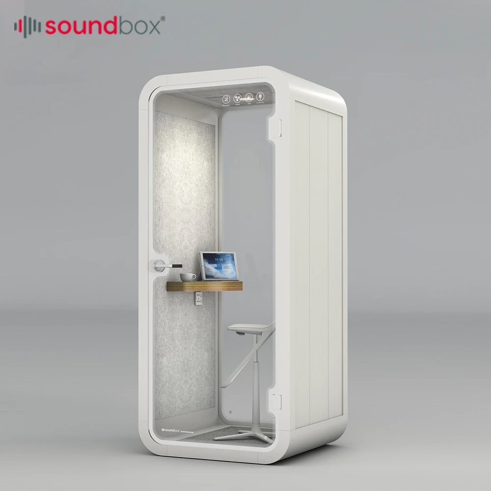 Soundbox Phone Booth Indoor Office Sound Proof Call Pod Noise Reduce Privacy Telephone Booth