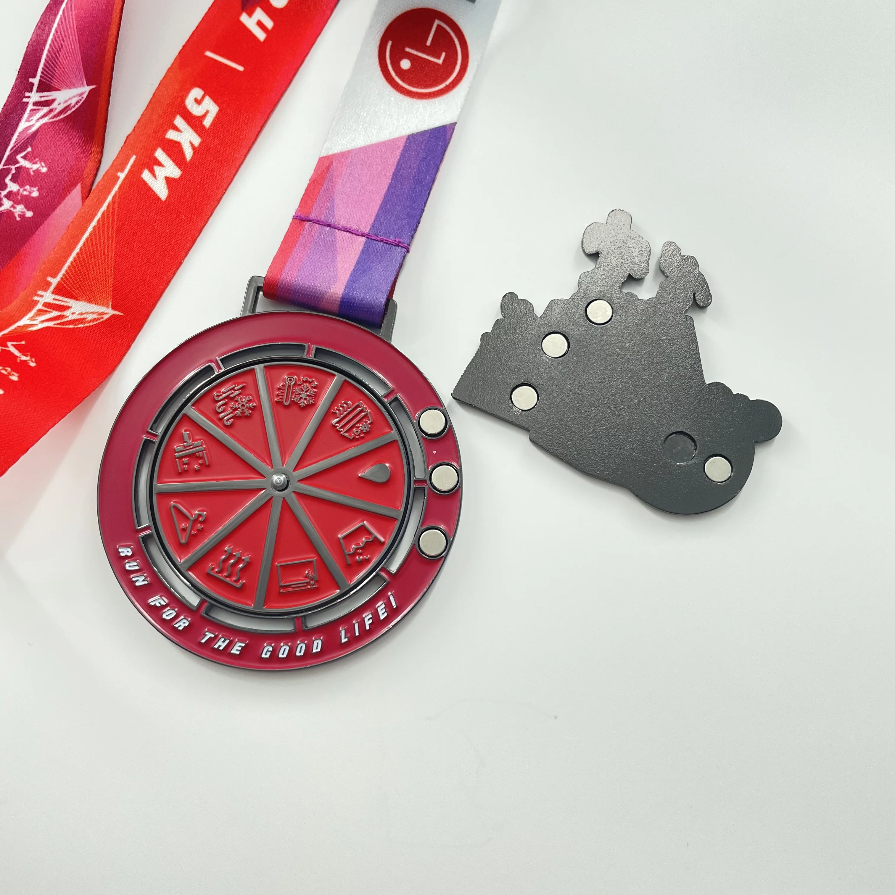 Zinc Alloy 3D Sports Race Award Medals JO-EY-67 5KM 10KM Running Sports Medals