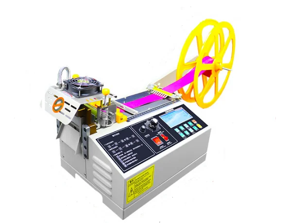 Fully automatic computer hot and cold cutting machine elastic helmet webbing mask ear rope cutting machine