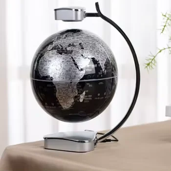 Factory 4 Inch plastic World Globe magnetic levitating globe with led light For Gift