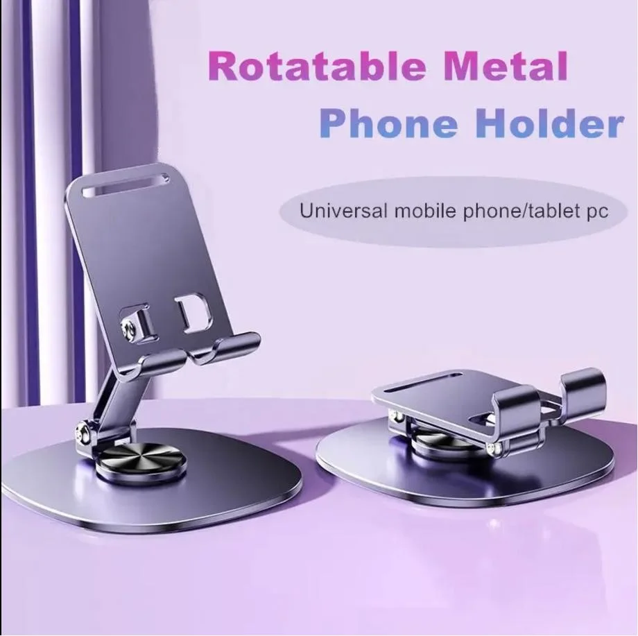 Metal mobile phone stand desktop 2024 new model suitable for iPad tablets can rotate and lift 360 degrees
