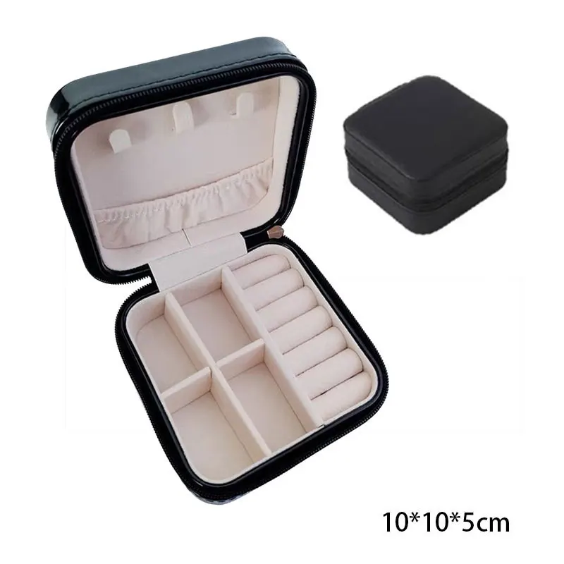 conshine wholesale Mini Outdoor Portable Pu Leather jewellery organizer travel case jewelry organiser jewelry box packaging