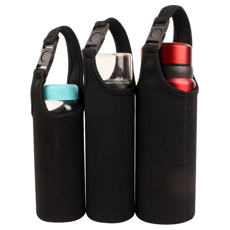 High Quality Neoprene Drink Water Bottle Sleeves Cover Holder strap insulated Bag cup Kids Water Bottle Sleeve wine cooler Bags
