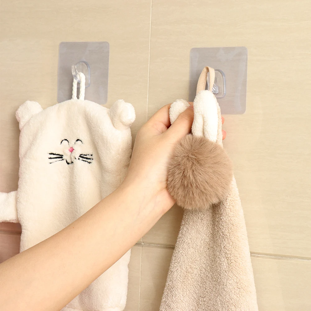 Super Glue Hook Transparent Strong Self Adhesive Door Wall Hangers Hooks for Hanging Kitchen Bathroom Accessories