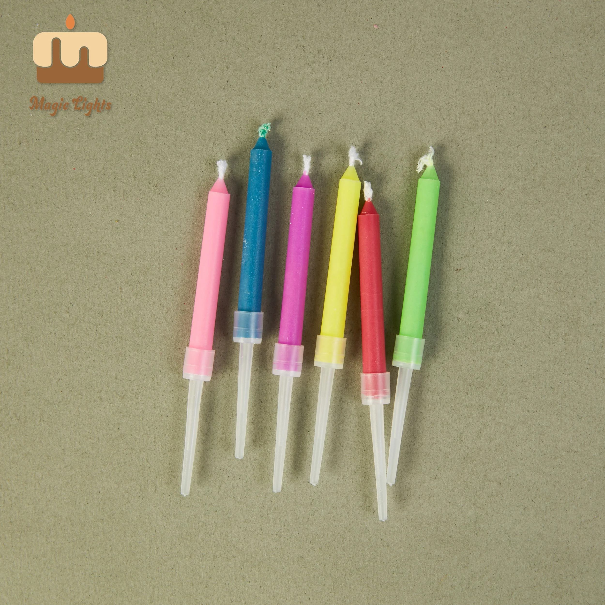 BRC Accredited Manufacturer Amazing Color Colored Flame Multicolor Candles And Holders In Bulk