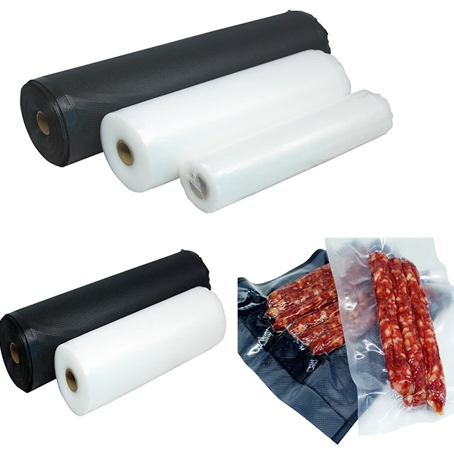 Dot Embossed Plastic Transparent Sealed Roll Food Vacuum Packaging Roll Seal Pack Texture Roll