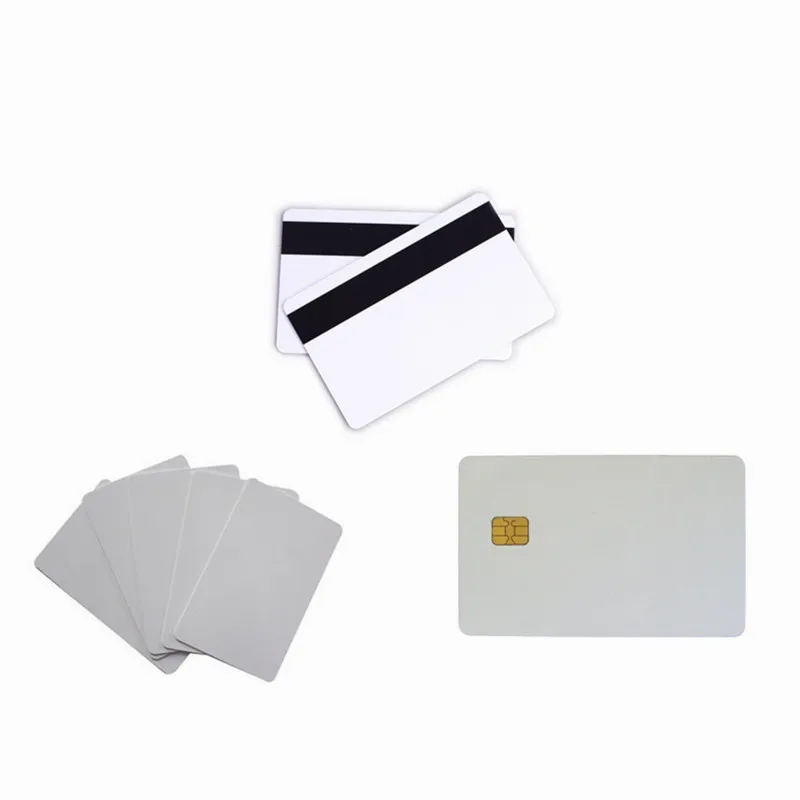 Factory supply AT24C32 AT24C64 SLE contact chip blank PVC plastic smart rfid emv card