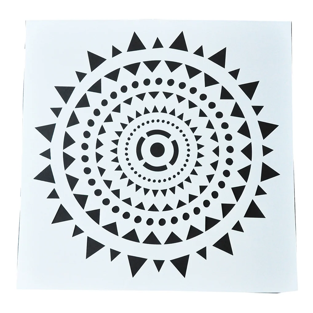 18*18 inch Large Laser Cut Plastic Painting Stencil for wood garden outdoor painting