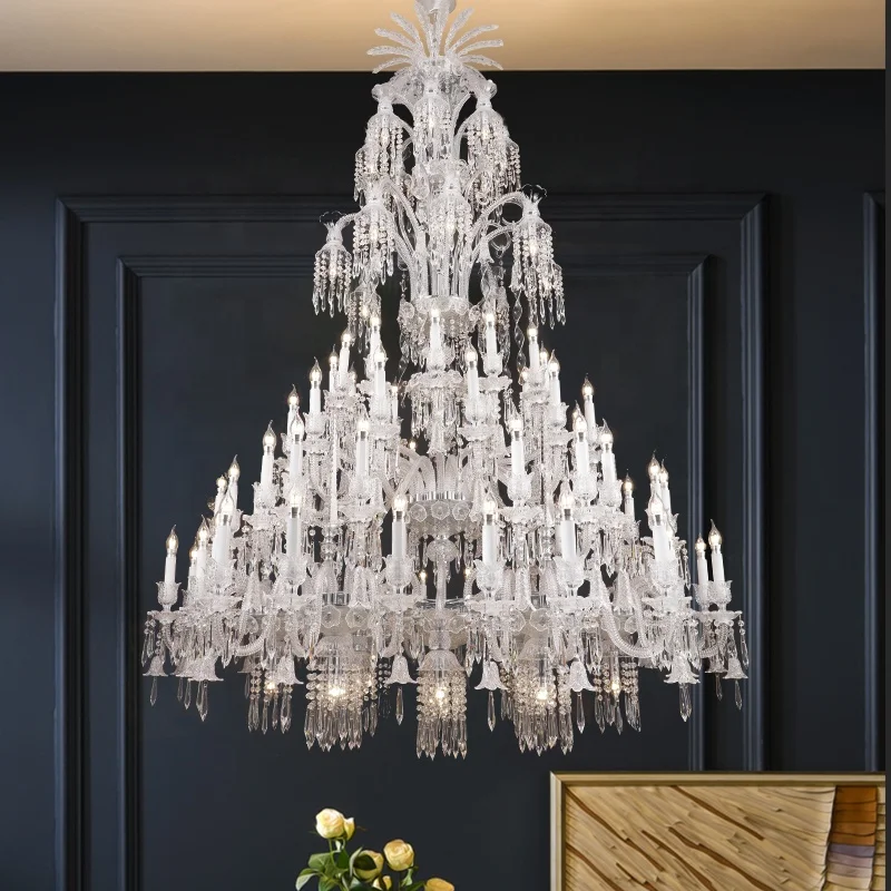 Изогнутая Стеклянная хрустальная люстра в европейском стиле со свинцом 24% подходит для гостиной зала столовой