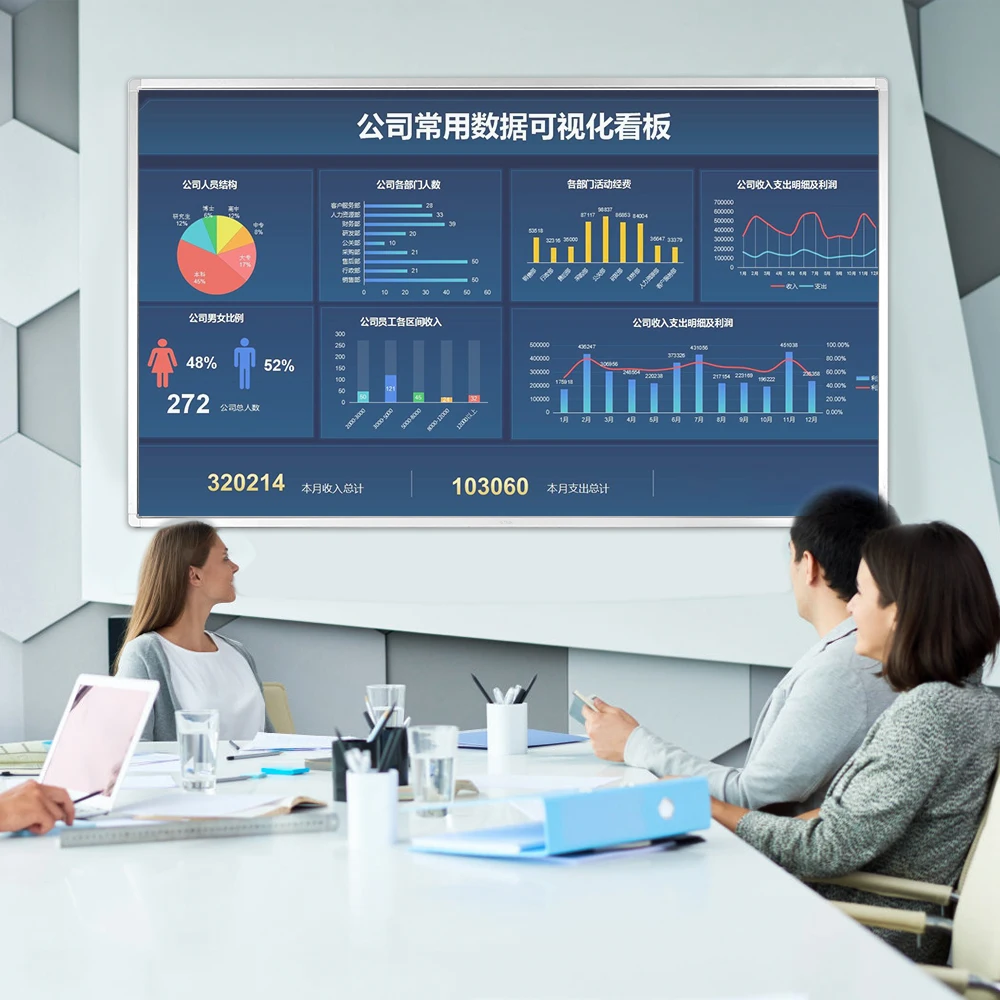 Original factory  40-point multi touch Infrared touch interactive 82 Inch Smart whiteboard