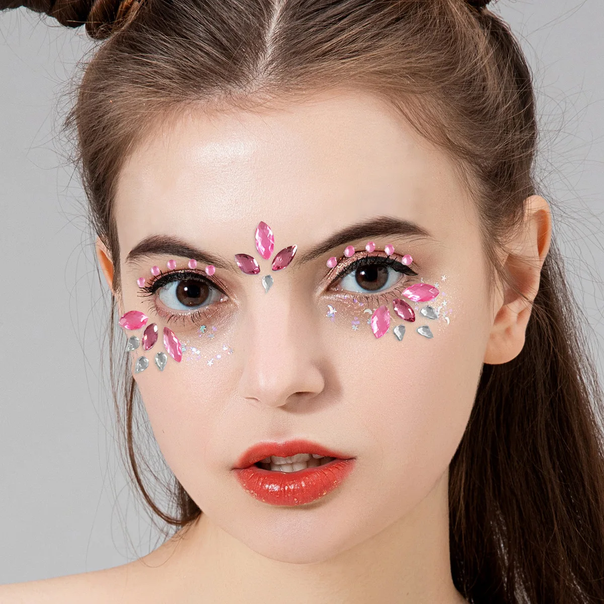 2023 Hot Selling Popular Body Tattoo Self Adhesive Face Crystal Jewels Rhinestones Gem Sticker Face Crystal Stickers